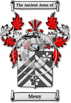 Meny Family Crest Download (jpg) Legacy Series - 150 DPI