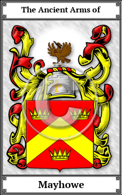 Mayhowe Family Crest Download (JPG) Book Plated - 600 DPI