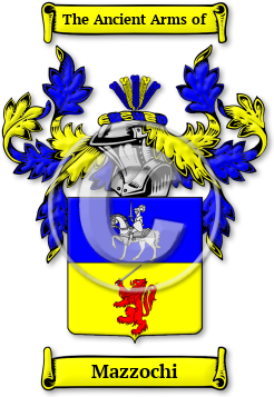 Mazzochi Family Crest Download (jpg) Legacy Series - 150 DPI