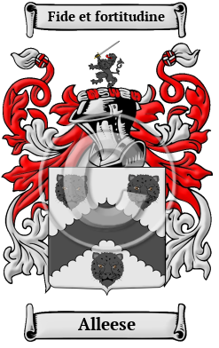 Alleese Family Crest/Coat of Arms
