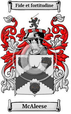 McAleese Family Crest/Coat of Arms