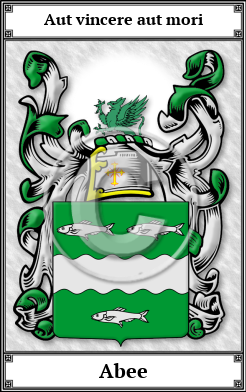 Abee Family Crest Download (JPG)  Book Plated - 150 DPI
