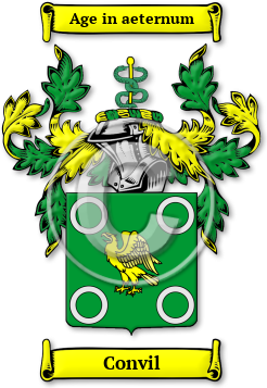 Convil Family Crest Download (jpg) Legacy Series - 150 DPI