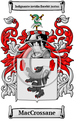 MacCrossane Family Crest/Coat of Arms