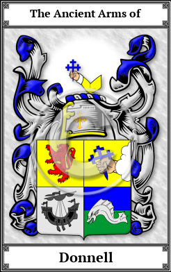 Donnell Family Crest Download (JPG) Book Plated - 600 DPI