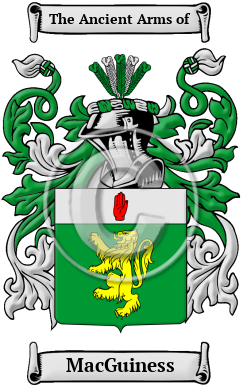 MacGuiness Family Crest/Coat of Arms