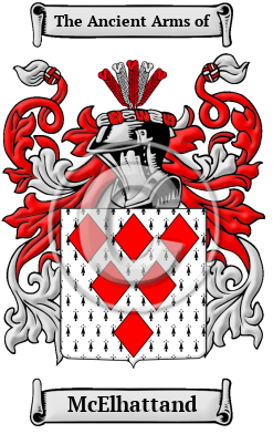 McElhattand Family Crest/Coat of Arms