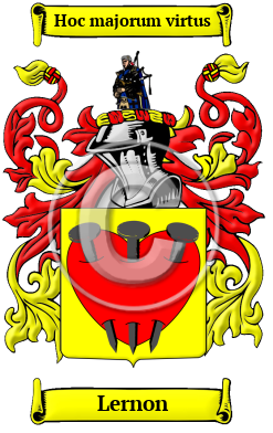 Lernon Family Crest/Coat of Arms