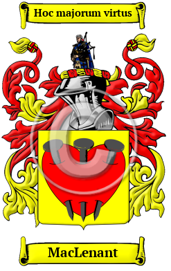 MacLenant Family Crest/Coat of Arms