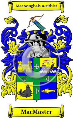 MacMaster Family Crest/Coat of Arms