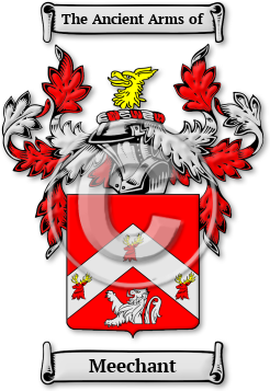 Meechant Family Crest Download (jpg) Legacy Series - 150 DPI