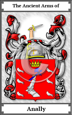 Anally Family Crest Download (JPG) Book Plated - 600 DPI