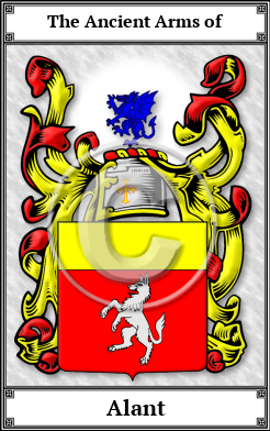 Alant Family Crest Download (JPG) Book Plated - 600 DPI