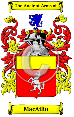 MacAilin Family Crest/Coat of Arms