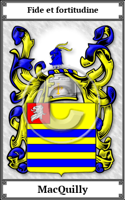 MacQuilly Family Crest Download (JPG) Book Plated - 600 DPI