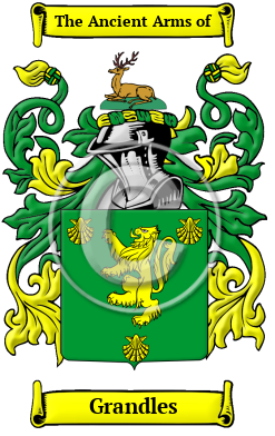 Grandles Family Crest/Coat of Arms