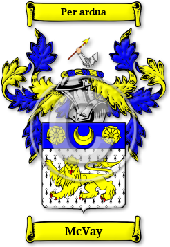 McVay Family Crest Download (jpg) Legacy Series - 150 DPI