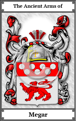 Megar Family Crest Download (JPG) Book Plated - 600 DPI