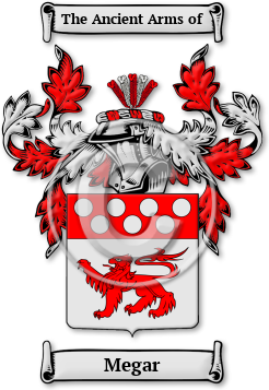 Megar Family Crest Download (JPG) Legacy Series - 600 DPI