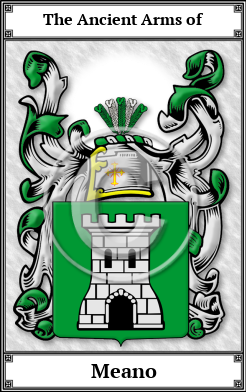 Meano Family Crest Download (JPG)  Book Plated - 150 DPI