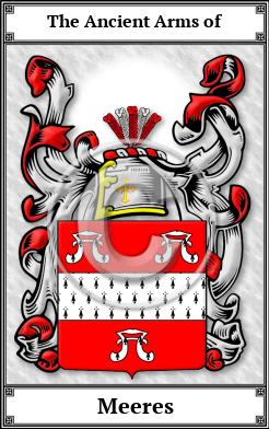 Meeres Family Crest Download (JPG) Book Plated - 600 DPI