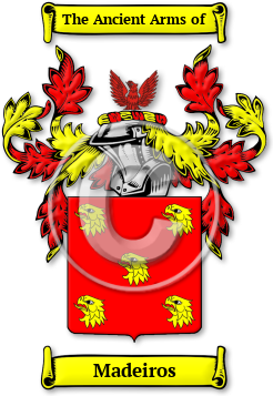 Madeiros Family Crest Download (jpg) Legacy Series - 150 DPI