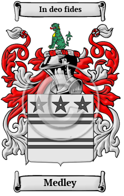 Medley Family Crest/Coat of Arms