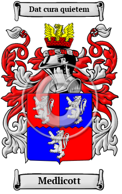 Medlicott Family Crest/Coat of Arms