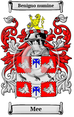 Mee Family Crest/Coat of Arms