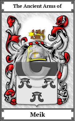 Meik Family Crest Download (JPG)  Book Plated - 150 DPI