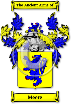Meere Family Crest Download (JPG) Legacy Series - 600 DPI