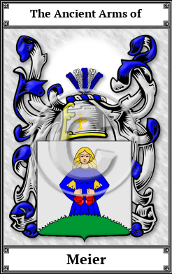 Meier Family Crest Download (JPG) Book Plated - 600 DPI