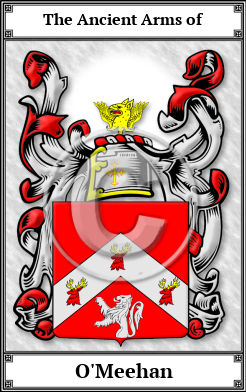 O'Meehan Family Crest Download (JPG)  Book Plated - 150 DPI