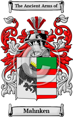 Mahnken Family Crest/Coat of Arms