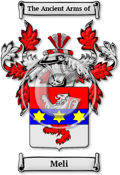 Meli Family Crest Download (jpg) Legacy Series - 150 DPI