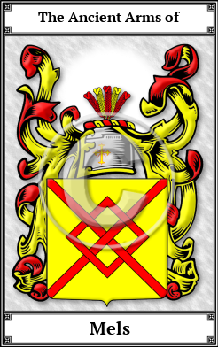Mels Family Crest Download (JPG) Book Plated - 600 DPI