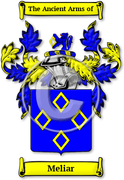 Meliar Family Crest Download (jpg) Legacy Series - 150 DPI