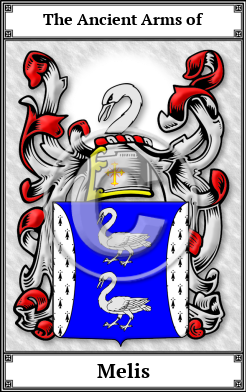 Melis Family Crest Download (JPG) Book Plated - 600 DPI
