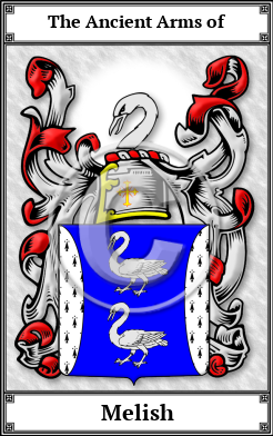 Melish Family Crest Download (JPG) Book Plated - 600 DPI