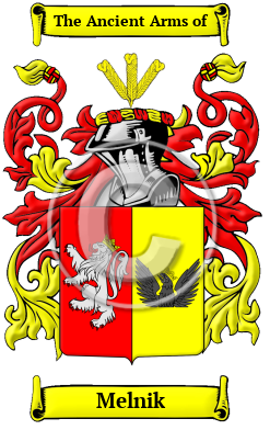 Melnik Family Crest/Coat of Arms