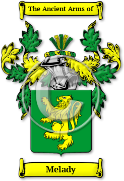 Melady Family Crest Download (jpg) Legacy Series - 150 DPI