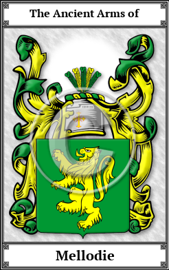 Mellodie Family Crest Download (JPG)  Book Plated - 150 DPI