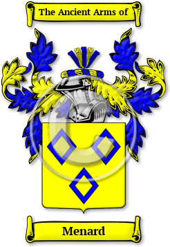 Menard Family Crest Download (JPG) Legacy Series - 600 DPI