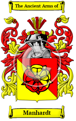 Manhardt Family Crest/Coat of Arms