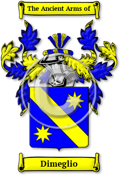 Dimeglio Family Crest Download (jpg) Legacy Series - 150 DPI