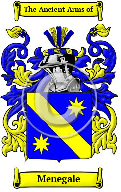 Menegale Family Crest/Coat of Arms