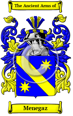 Menegaz Family Crest/Coat of Arms