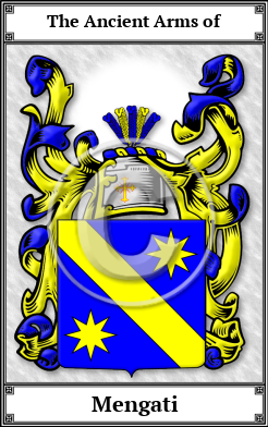 Mengati Family Crest Download (JPG)  Book Plated - 150 DPI