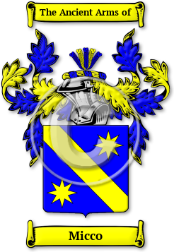 Micco Family Crest Download (JPG) Legacy Series - 600 DPI