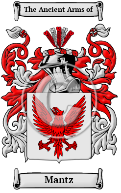 Mantz Family Crest/Coat of Arms